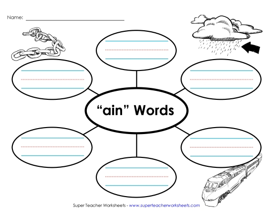 Worksheets - Word Web (-ain) Worksheets - Word Web (-ain)