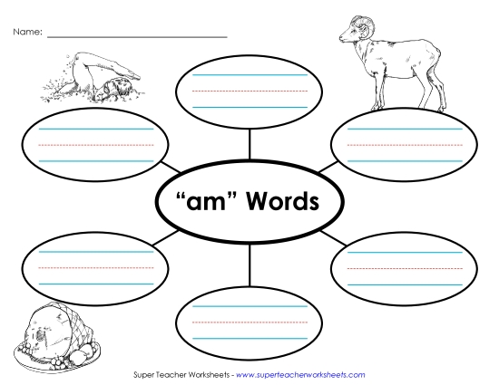 Worksheets - Word Web (-am)