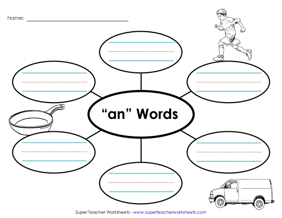 Worksheets - Word Web (-an)