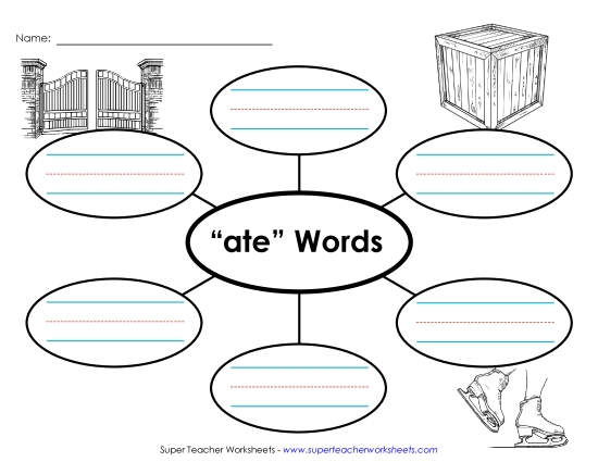 Worksheets - Word Web (-ate)