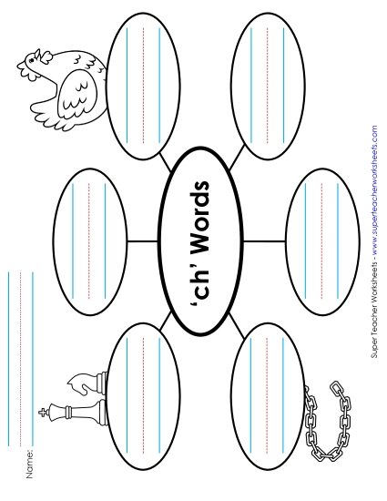 Worksheets - Word Web (CH Words) Worksheets - Word Web (CH Words)