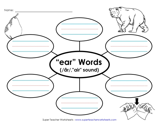 Worksheets - Word Web (-ear)