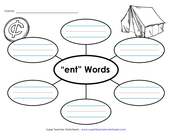 Worksheets - Word Web (-ent) Worksheets - Word Web (-ent)
