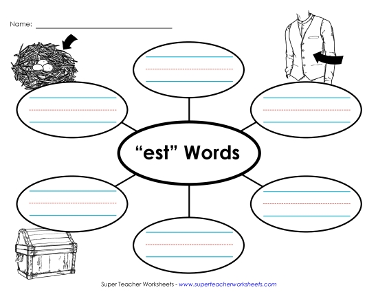 Worksheets - Word Web (-est)
