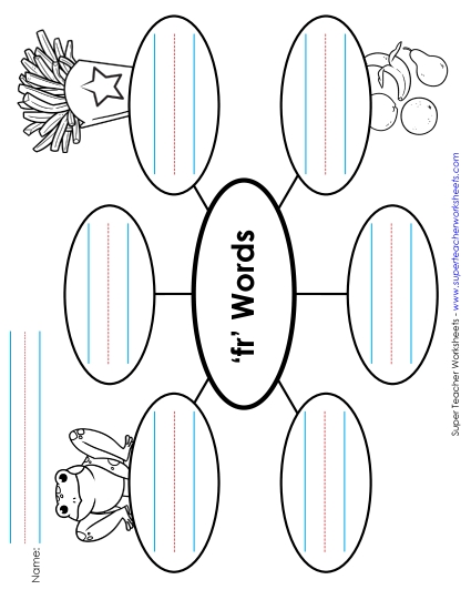 Worksheets - Word Web (Fr- Words)