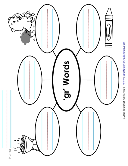 Worksheets - Word Web (Gr- Words)