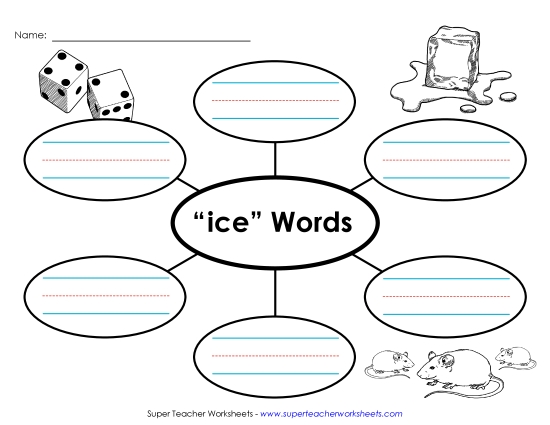 Worksheets - Word Web (-ice)