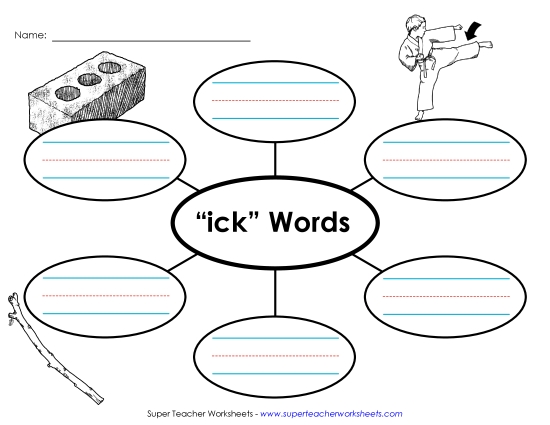 Worksheets - Word Web (-ick)