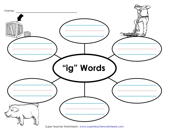 Worksheets - Word Web (-ig) Worksheets - Word Web (-ig)