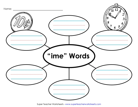 Worksheets - Word Web (-ime)