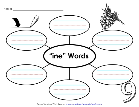 Worksheets - Word Web (-ine) Worksheets - Word Web (-ine)