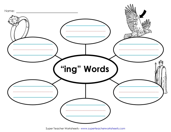 Worksheets - Word Web (-ing)