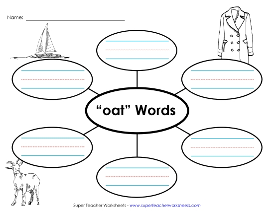 Worksheets - Word Web (-oat)