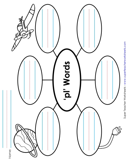 Worksheets - Word Web (Pl- Words)