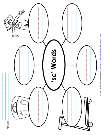 Worksheets - Word Web (Sc- Words)