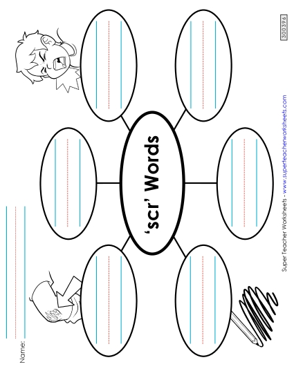Worksheets - Word Web (Scr- Words)