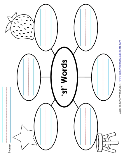 Worksheets - Word Web (St- Words)
