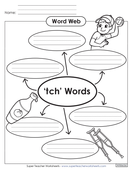 Worksheets - Word Web (-tch Words) Worksheets - Word Web (-tch Words)