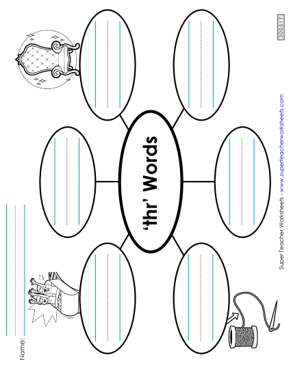 Worksheets - Word Web (Thr- Words) Worksheets - Word Web (Thr- Words)