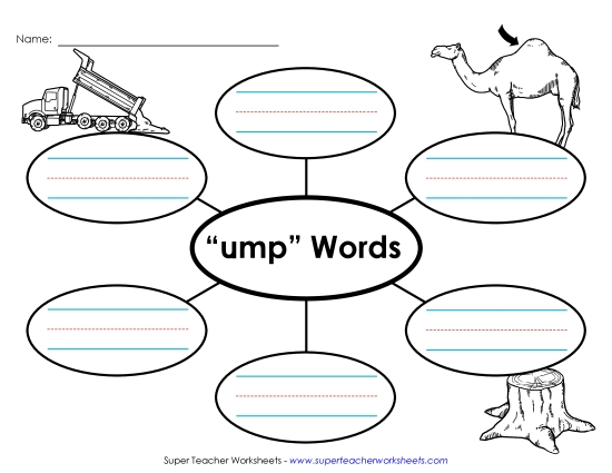 Worksheets - Word Web (-ump)