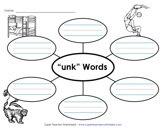 Worksheets - Word Web (-unk)