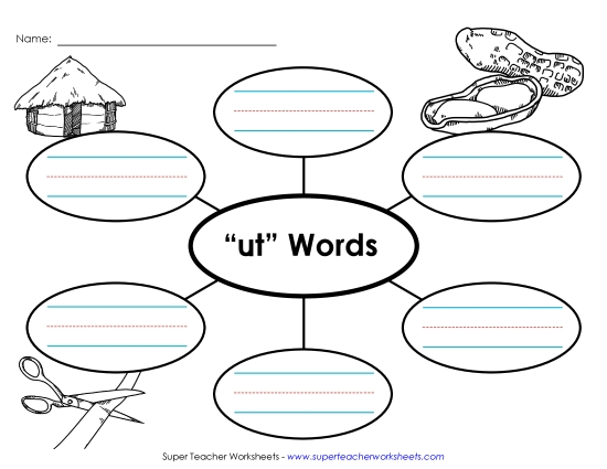 Worksheets - Word Web (-ut)