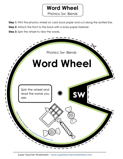 Flashcards, Slider, and Word Wheel - Word Wheel (Sw- Words) Flashcards, Slider, and Word Wheel - Word Wheel (Sw- Words)