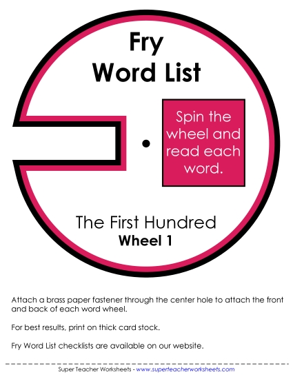 Level 1: First Hundred - Word Wheels (First Hundred) Level 1: First Hundred - Word Wheels (First Hundred)
