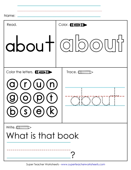 Worksheet 1: About Worksheet 1: About