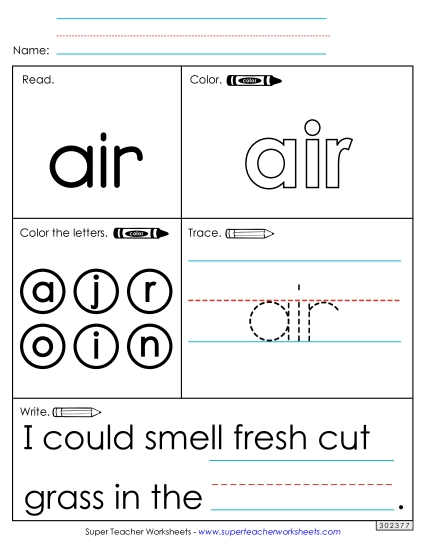 Worksheet 1: Air Worksheet 1: Air