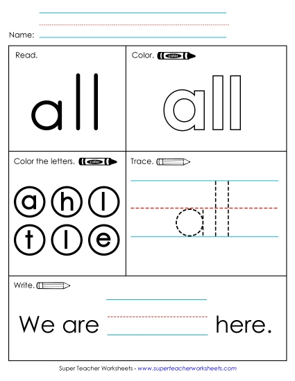 Worksheet 1: All Worksheet 1: All