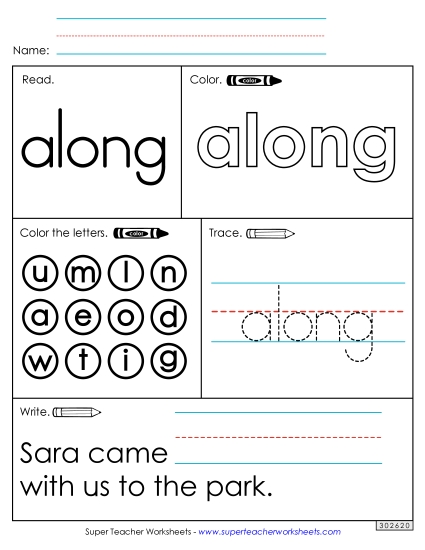 Worksheet 1: Along Worksheet 1: Along