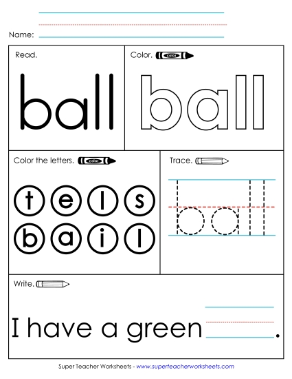 Worksheet 1: Ball Worksheet 1: Ball