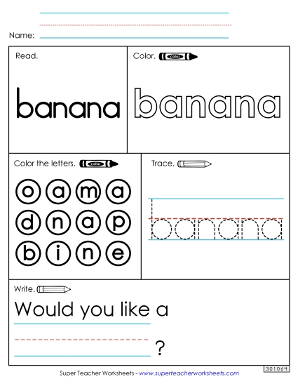 Worksheet 1: Banana Worksheet 1: Banana