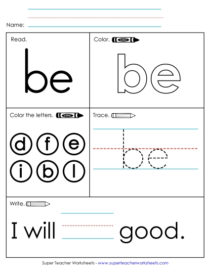 Worksheet 1: Be Worksheet 1: Be