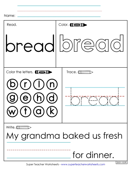 Worksheet 1: Bread Worksheet 1: Bread