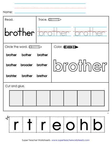 Worksheet 1: Brother Worksheet 1: Brother