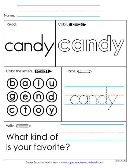 Worksheet 1: Candy Worksheet 1: Candy
