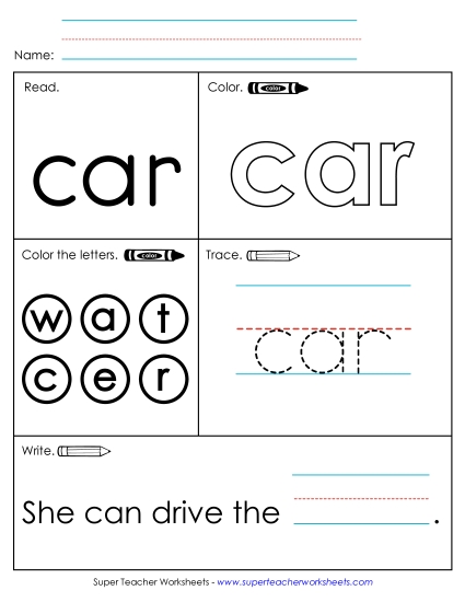 Worksheet 1: Car Worksheet 1: Car