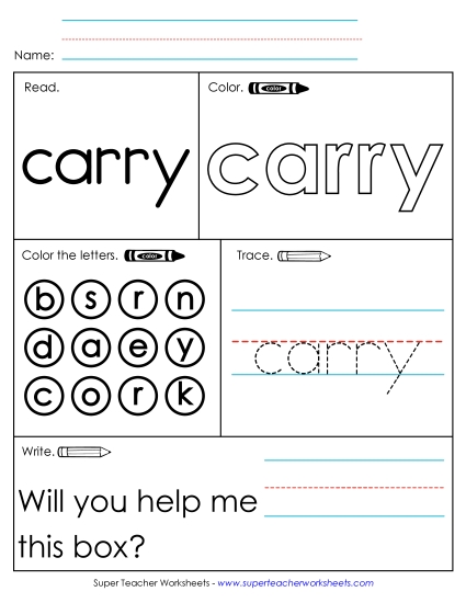 Worksheet 1: Carry