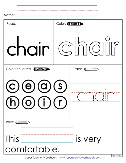 Worksheet 1: Chair Worksheet 1: Chair