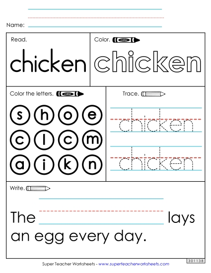 Worksheet 1: Chicken Worksheet 1: Chicken