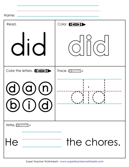 Worksheet 1: Did Worksheet 1: Did