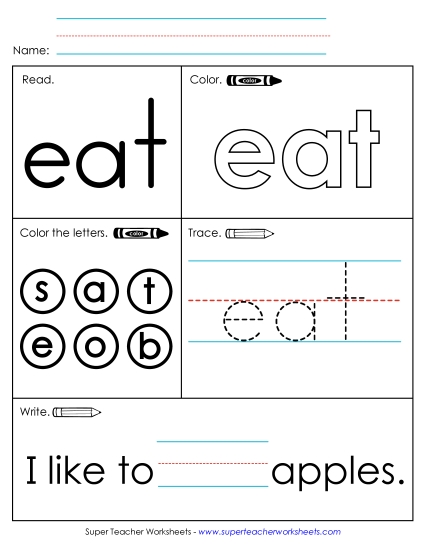 Worksheet 1: Eat Worksheet 1: Eat
