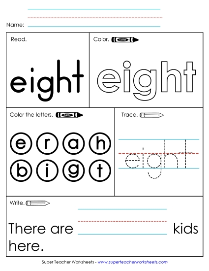 Worksheet 1: Eight Worksheet 1: Eight