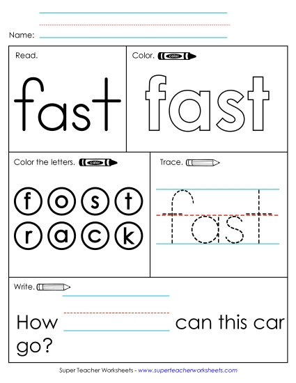 Worksheet 1: Fast Worksheet 1: Fast