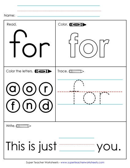 Worksheet 1: For Worksheet 1: For