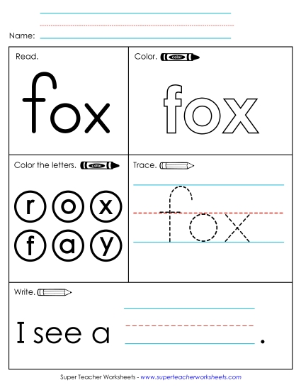 Worksheet 1: Fox Worksheet 1: Fox