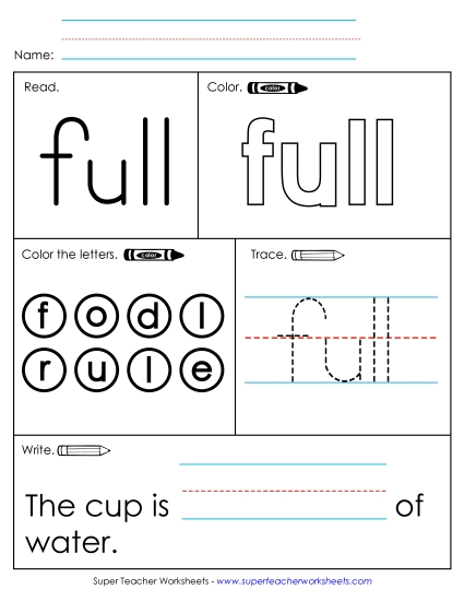 Worksheet 1: Full Worksheet 1: Full