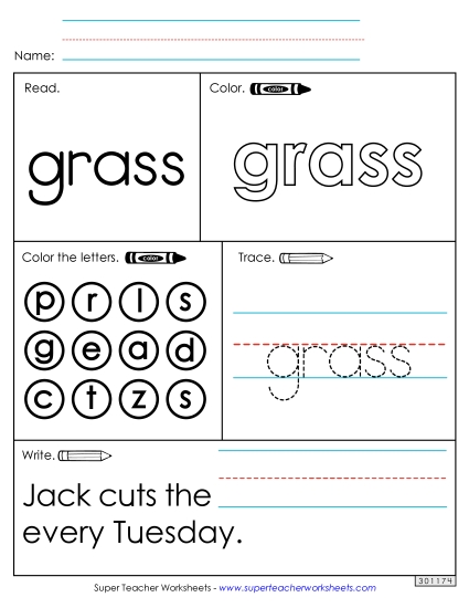 Worksheet 1: Grass Worksheet 1: Grass
